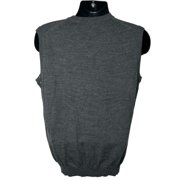 The Men's Store at Bloomingdale's Merino Wool Vest in Grey Size Medium - Picture 6 of 10